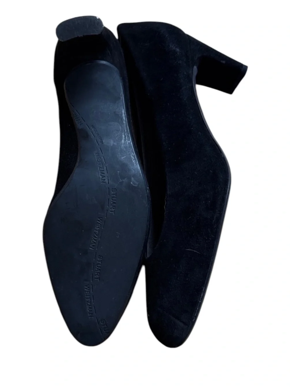 Stuart Weitzman Black Suede Classic Pumps Heels Size 7